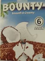 Mängden socker i Bounty Smooth & Creamy Ice cream