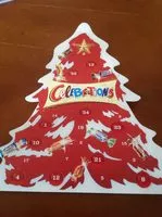 Mängden socker i Celebrations calendrier Sapin 215g