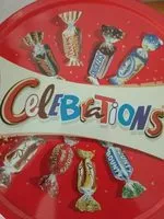 Mängden socker i Celebrations boîte métal 435g