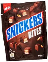 Mängden socker i Snickers Bites