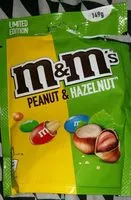 Mängden socker i M&m's Peanut et Hazelnut
