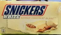 Mängden socker i Snickers glacé white x6