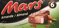 Mängden socker i Mars glacé amande