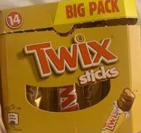 Mängden socker i Twix stiks