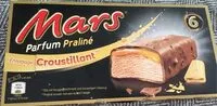 Mängden socker i Mars parfum praliné enrobage croustillant
