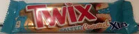 Mängden socker i Twix Salted Caramel Xtra