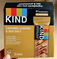 Mängden socker i Caramel Almond & Sea salt bar