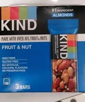 Mängden socker i Fruit and nut bar