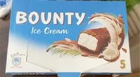 Mängden socker i Bounty Eis Cream