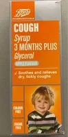 Mängden socker i Boots cough syrup 3 months plus