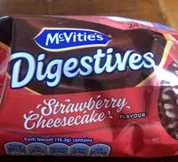 Mängden socker i Digestives strawberry cheesecake flavour