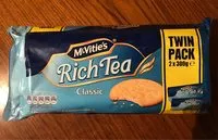 Mängden socker i McVitie's Rich Tea Classic 2 x