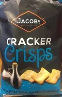 Mängden socker i Cracker Crisps Sea Salt & Balsamic Vinegar
