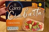 Mängden socker i Ciabatta crackers