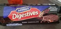 Mängden socker i McVitie's Digestives Dark Chocolate