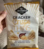 Mängden socker i Cracker crisp thins