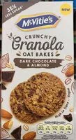 Mängden socker i Crunchy oat bakes dark chocolate and almond