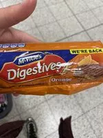 Mängden socker i Digestives Milk chocolate and orange