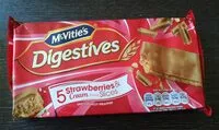 Mängden socker i Digestives Strawberries & Cream Flavour Slices