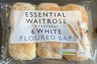 Mängden socker i 6 white floured baps