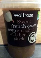 Mängden socker i Sweet French onion soup enriched with beef stock