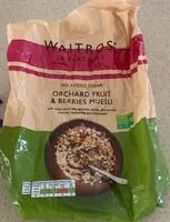 Mängden socker i Orchard Fruit & Berries muesli