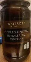 Mängden socker i Pickled onions in balsamic vinegar
