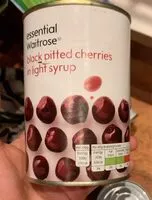 Mängden socker i Black pitted cherries in light syrup