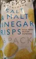 Mängden socker i Salt and malt vinegar crisps