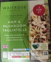 Mängden socker i Ham and mushroom tagliatelle