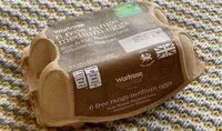 Mängden socker i 6 free range medium eggs