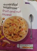 Mängden socker i Fruit and nut muesli