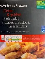 Mängden socker i Frozen chunky breaded haddock fish fingers