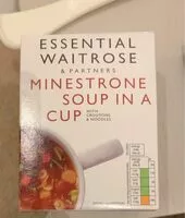 Mängden socker i Minestrone soup in a cup