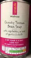 Mängden socker i Chunky Tuscan bean soups with vegetables, a hint of garlic & chilli