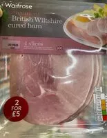 Mängden socker i British wiltshire cured ham
