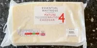 Mängden socker i Essential Waitrose & Partners Mature British Cheddar