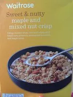 Mängden socker i Waitrose Seriously Nutty Maple & Mixed Nut Crisp