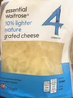 Mängden socker i 30% lighter mature grated cheese