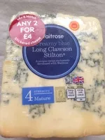 Mängden socker i Creamy blue Long Clawson Stilton