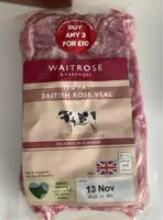 Mängden socker i British rose veal mince