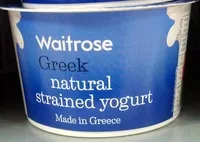Mängden socker i Waitrose natural greek yogurt