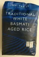 Mängden socker i Traditional white basmati aged rice