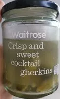 Mängden socker i Crisp and sweet cocktail gherkins