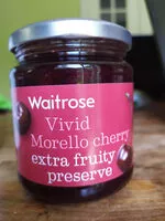 Mängden socker i waitrose vivid morello cherry extra fruity preserve