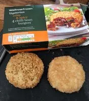 Mängden socker i Vegetarian frozen chilli bean burgers