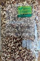 Mängden socker i Waitrose Three Colour Quinoa Blend