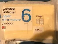 Mängden socker i English extra mature cheddar