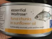 Mängden socker i Tuna chunks in sunflower oil