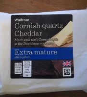 Mängden socker i Waitrose Cornish Quartz Cheddar Extra Mature